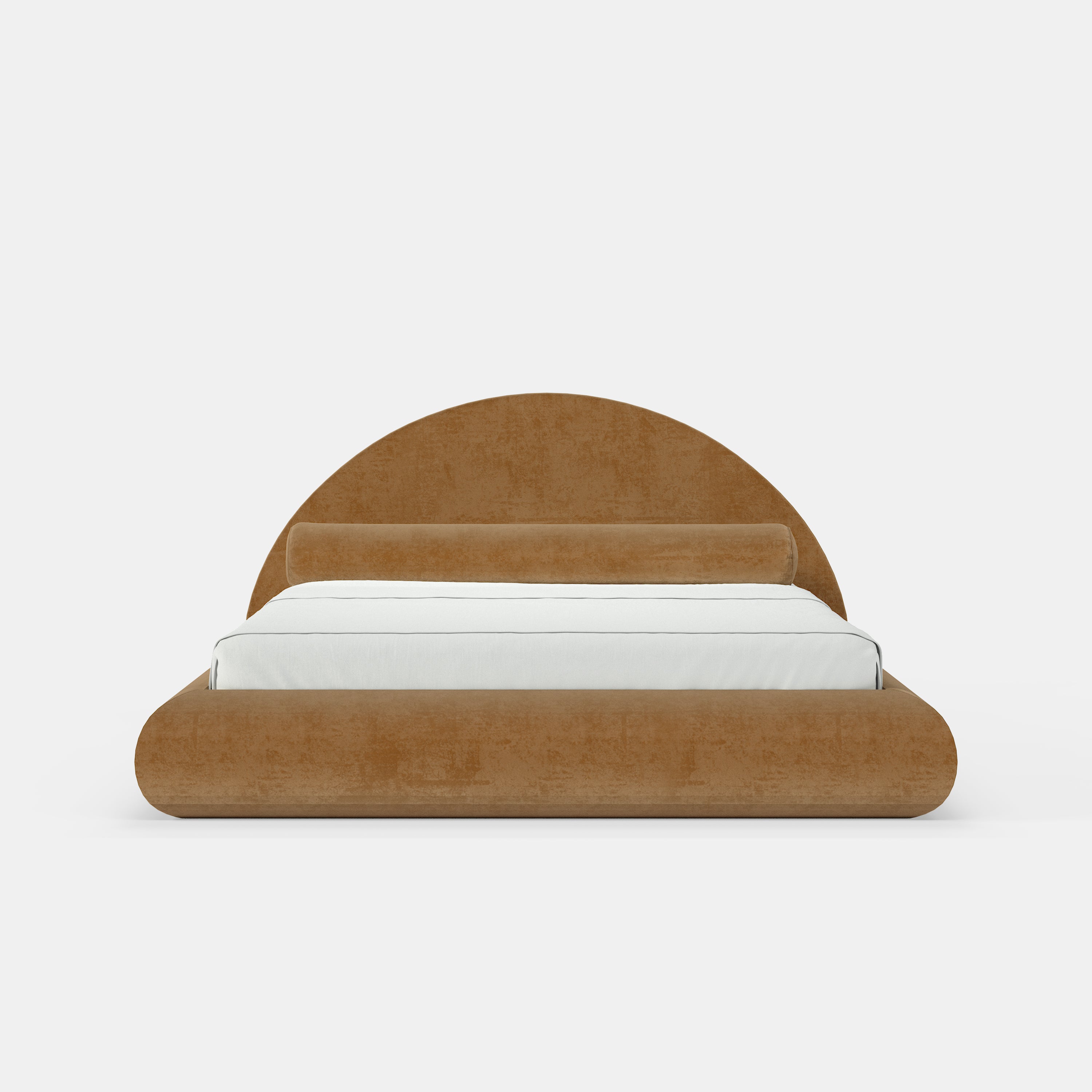 Soltan Mochi Bed – Lit Raffiné en Suède Velours