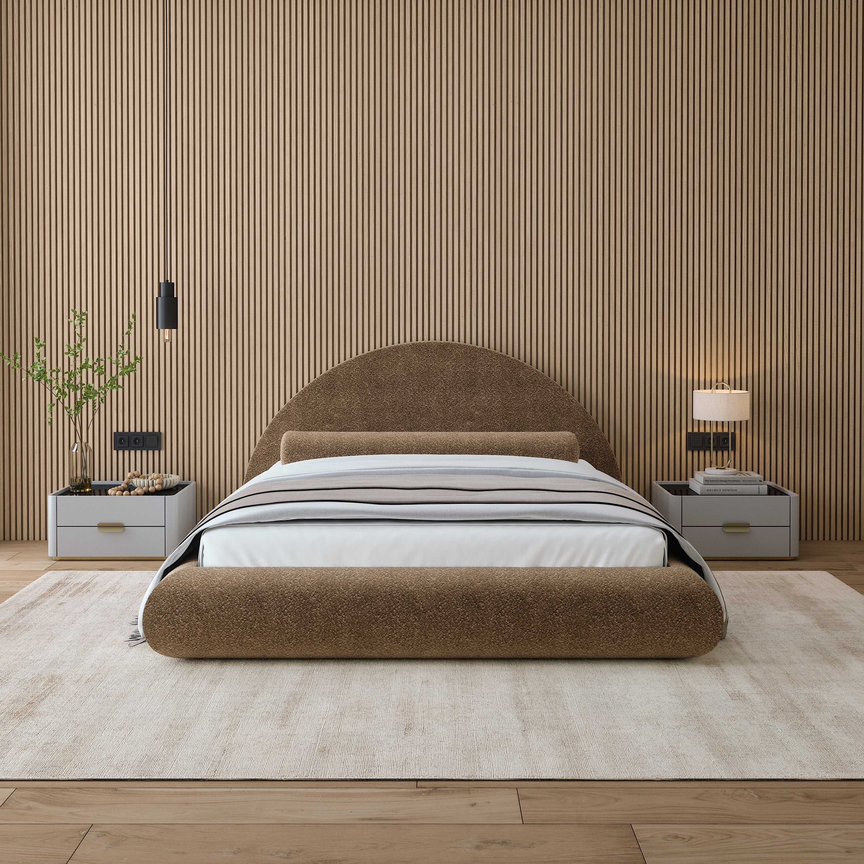 luxe Lit de Brunna Bed couleur brun café