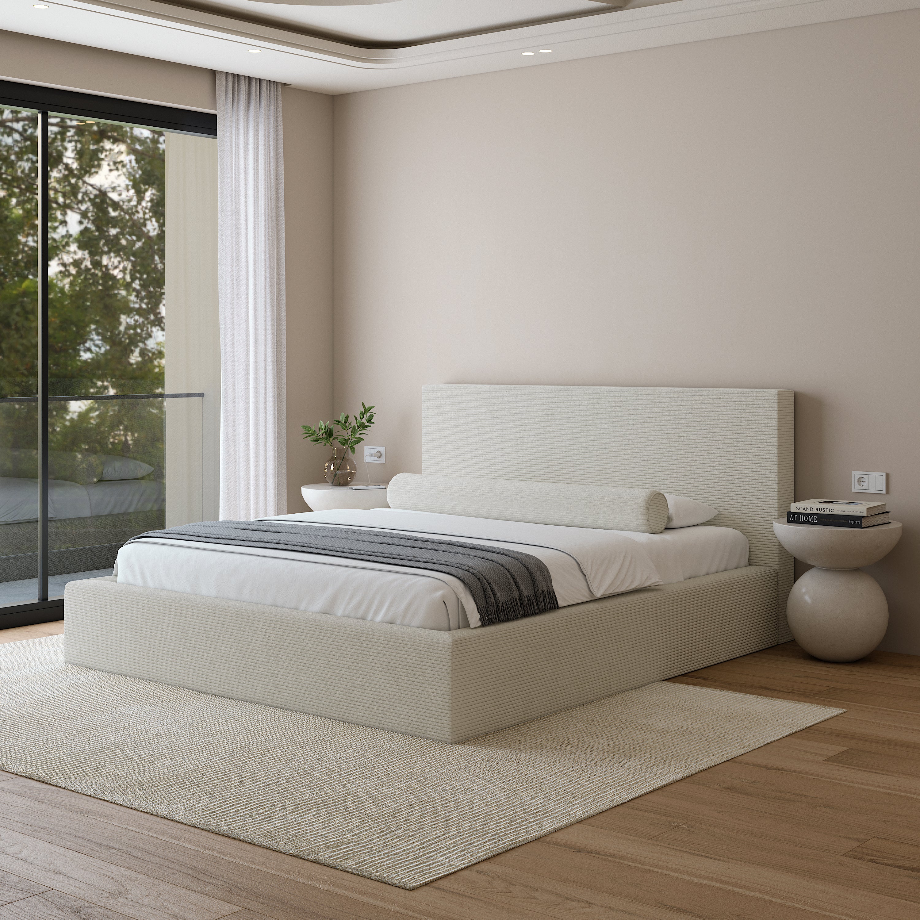 Veria Bed | Cadre de lit de luxe pour des chambres modernes et chics.