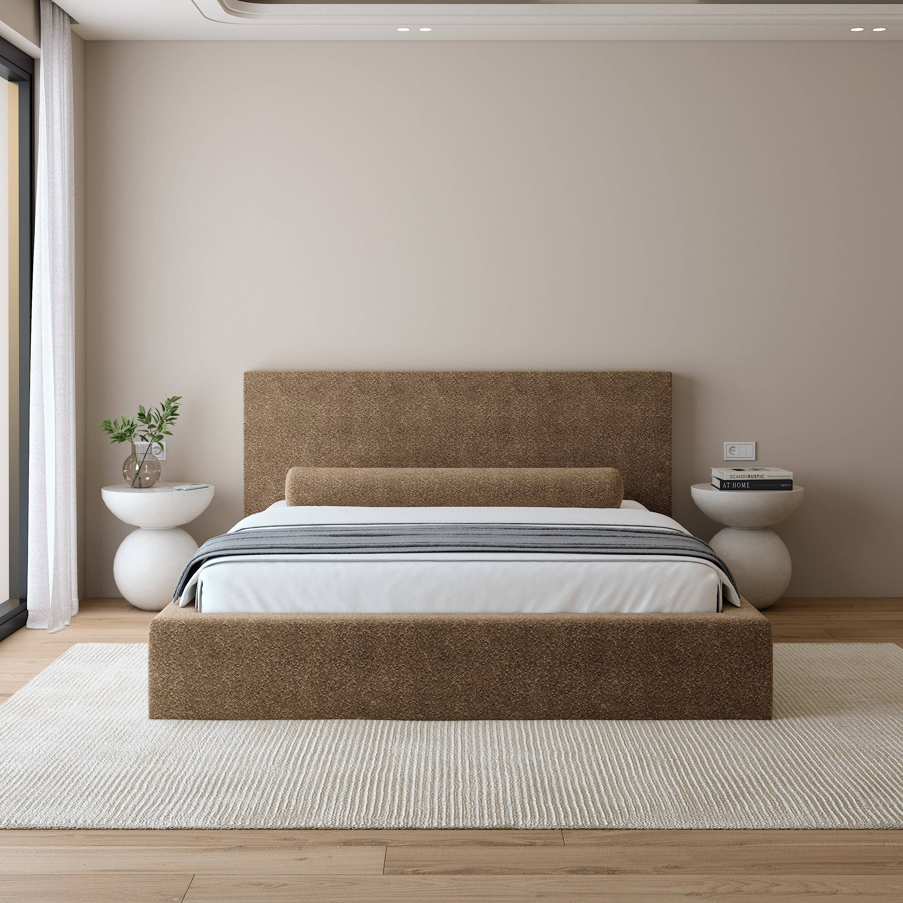 Améliorez votre chambre avec l'élégant Brunna Bed Frame