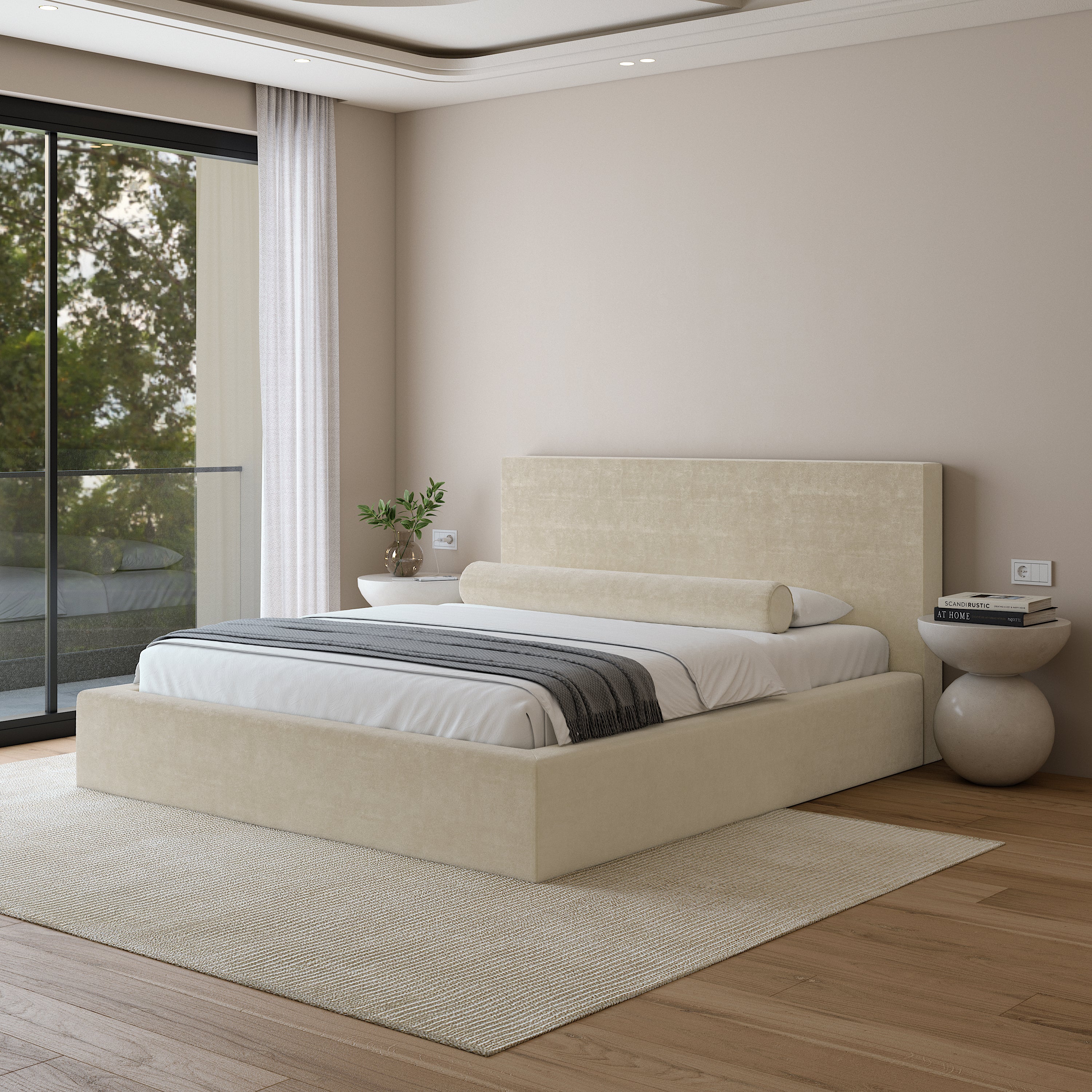 Achetez un lit de luxe Marvallo Almond