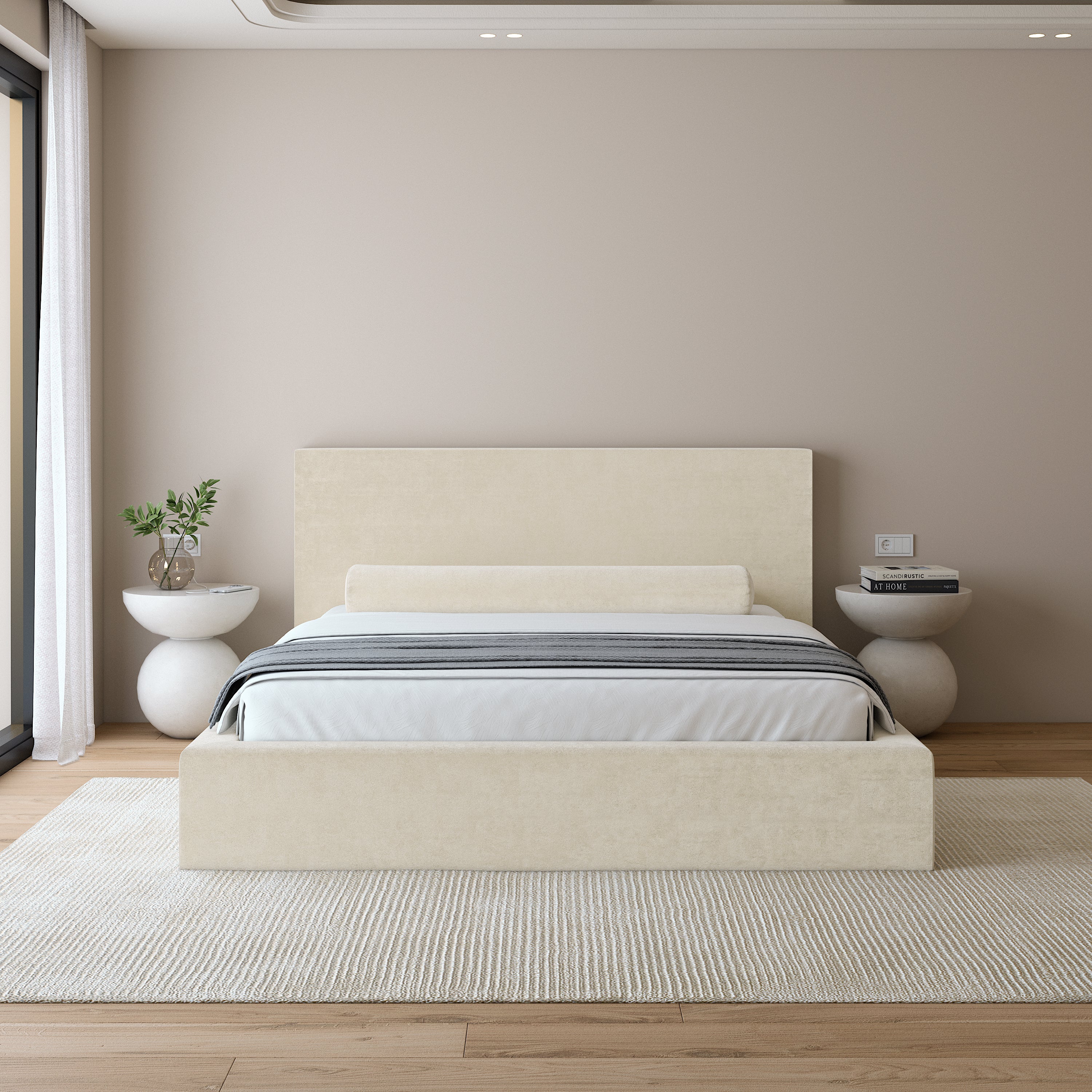 Achetez un lit de luxe Marvallo Almond