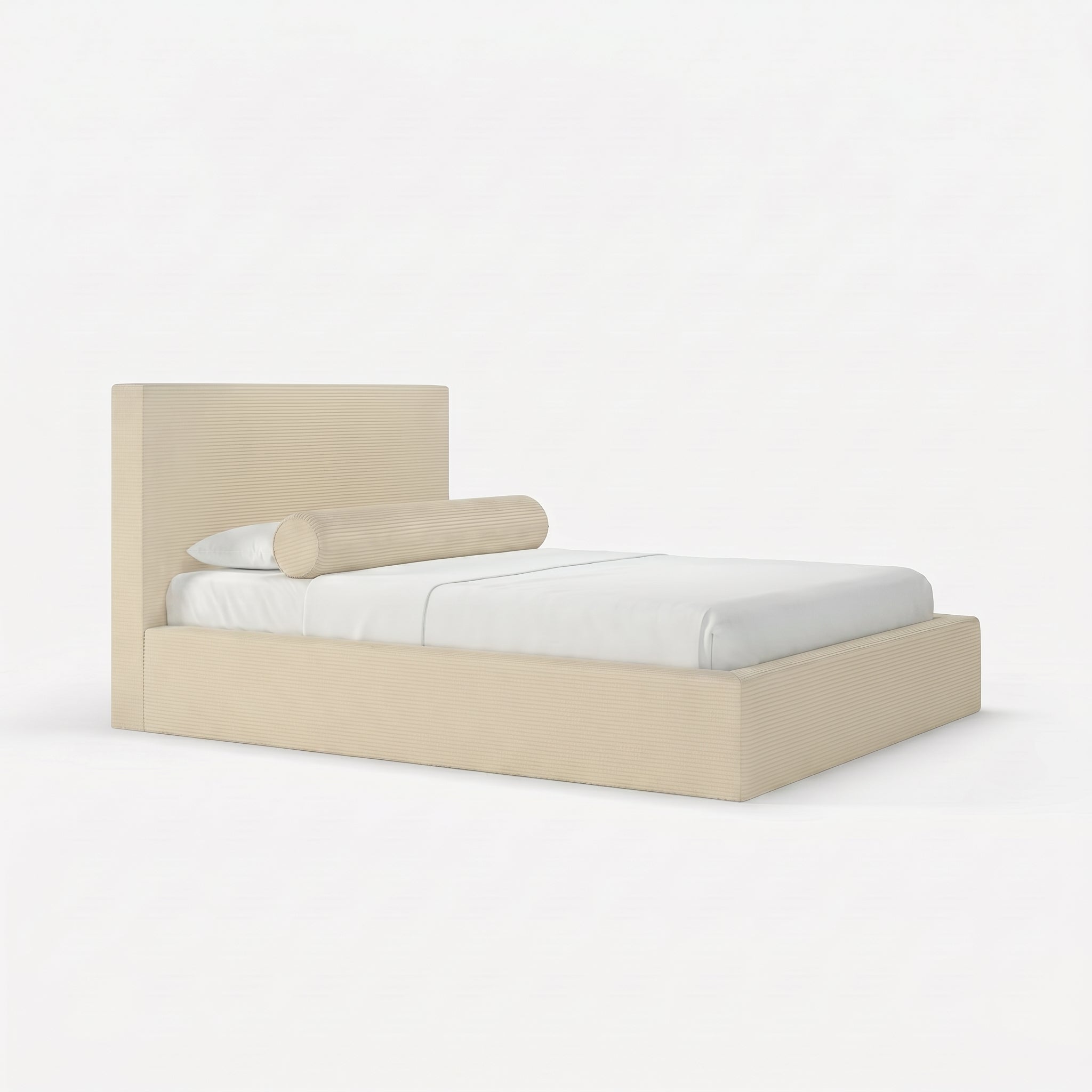 Mochi Frame King Ostra — Corduroy Beige — Side