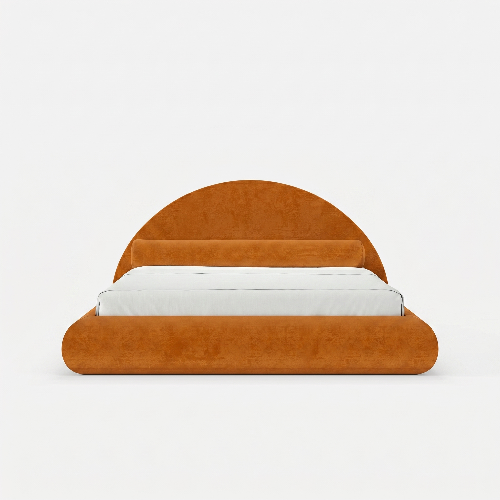 Mochi Cocoon King Suede Camel orange-cognac front view