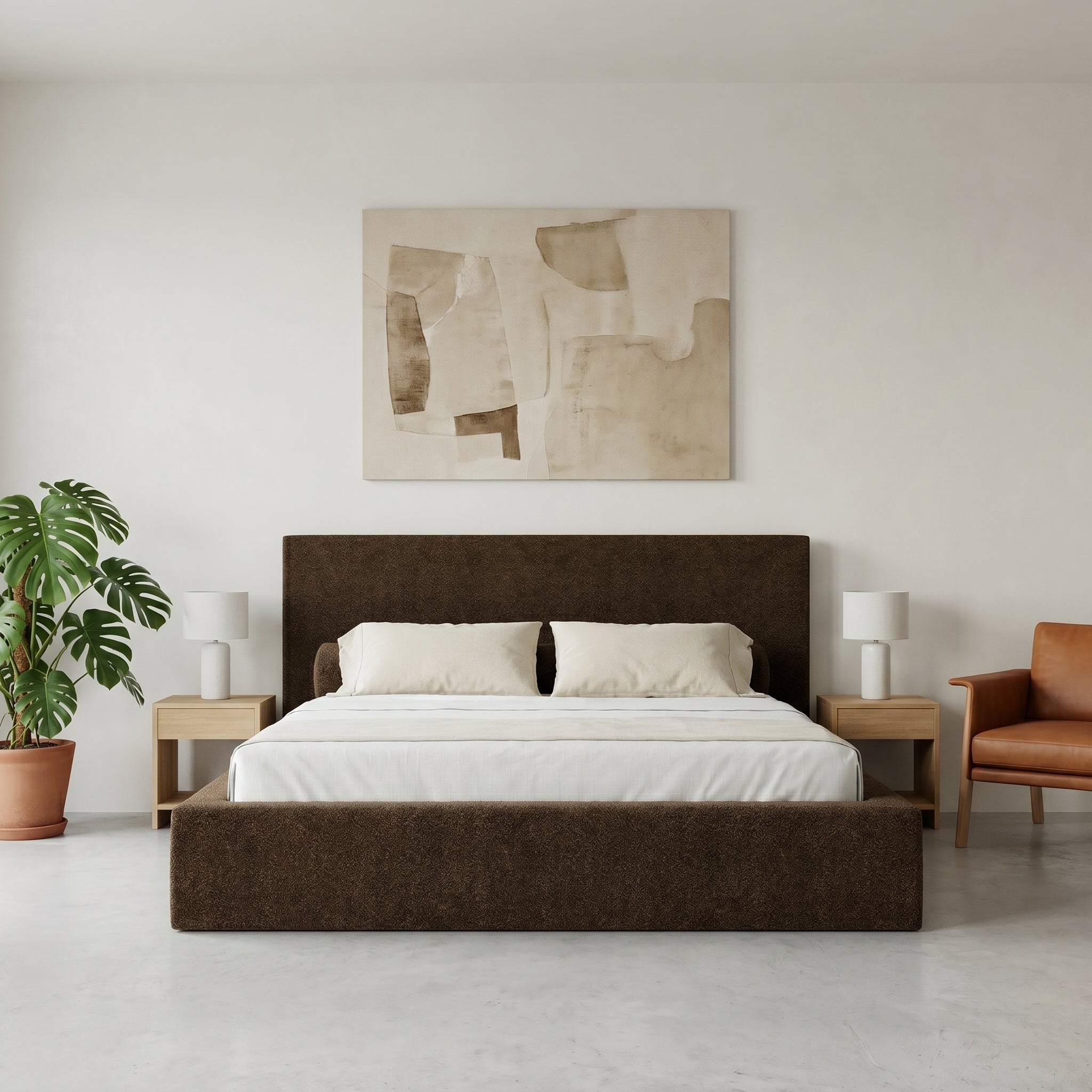 Mochi Frame King Brunna — Contemporary Minimaliste Face-on