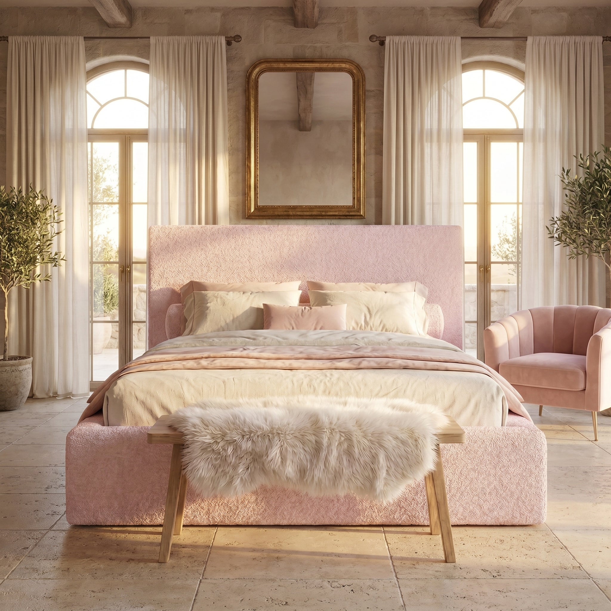 Mochi Frame King Elora — Italian Villa Face-on