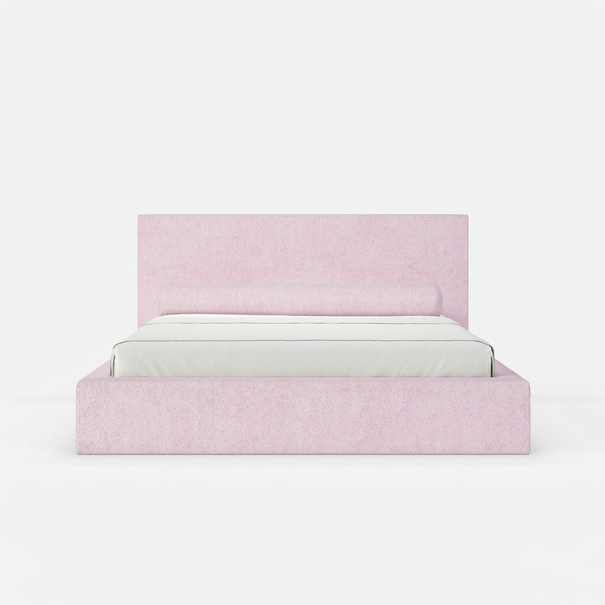 Mochi Frame King Elora — Powder Pink Bouclé — Front