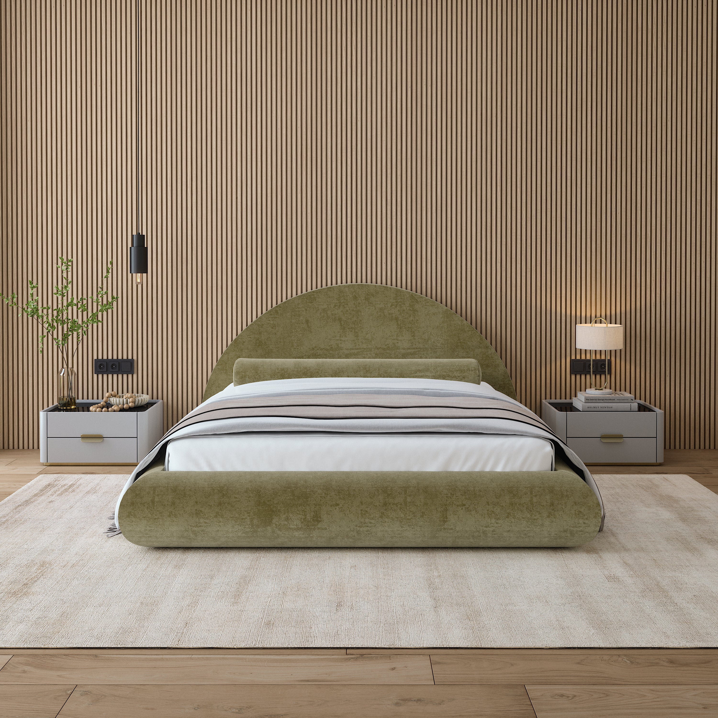 Olivra Mochi Bed – Lit Premium Rond et Minimaliste
