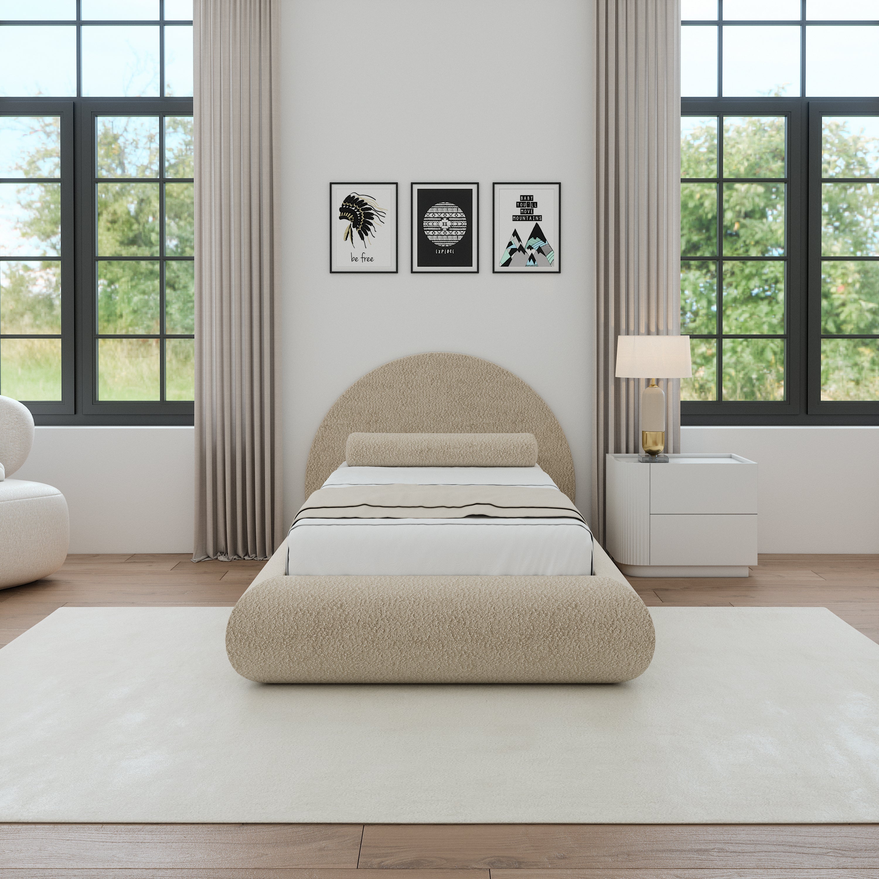 TeddyHug | Lit de luxe pour enfant en laine bouclée