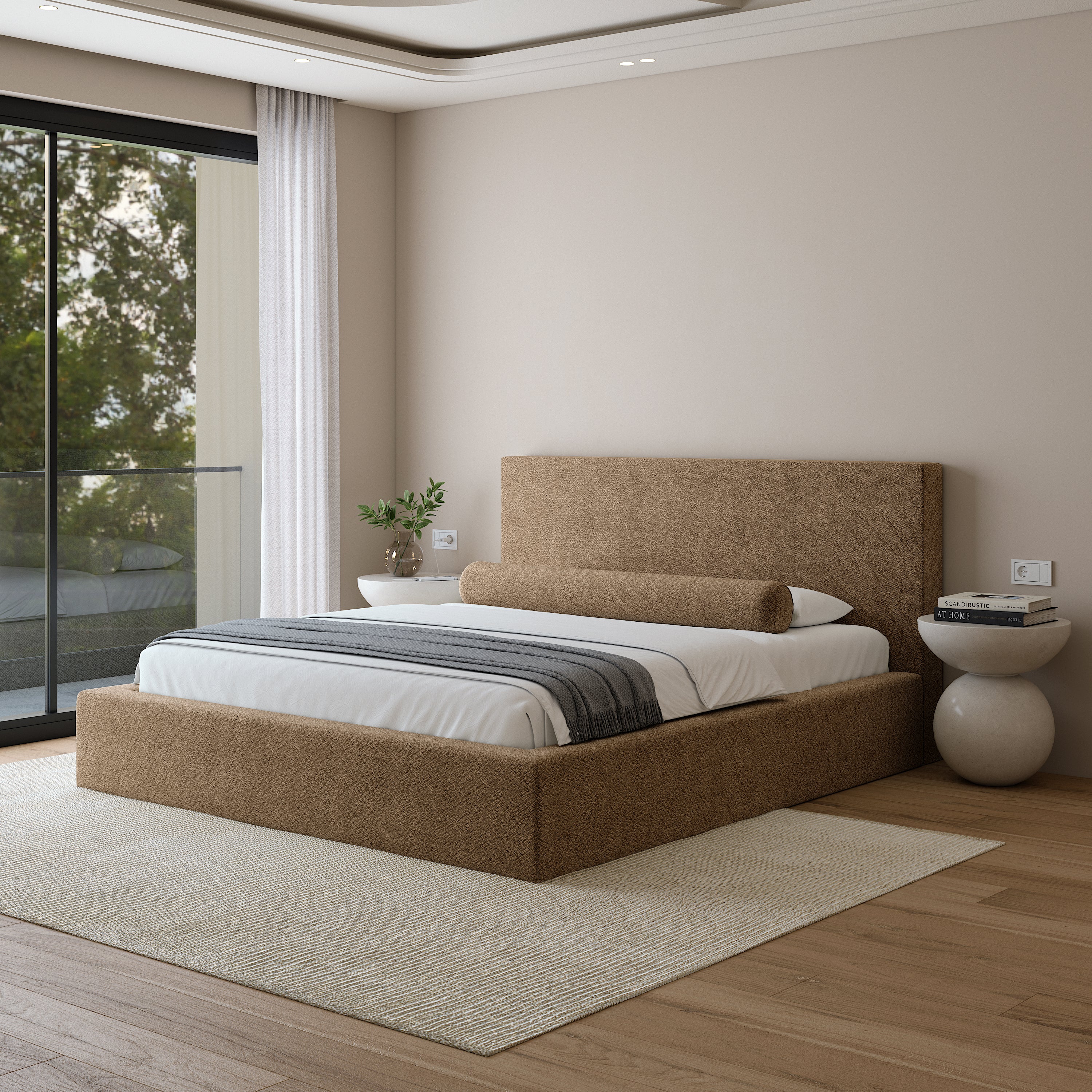 Améliorez votre chambre avec l'élégant Brunna Bed Frame