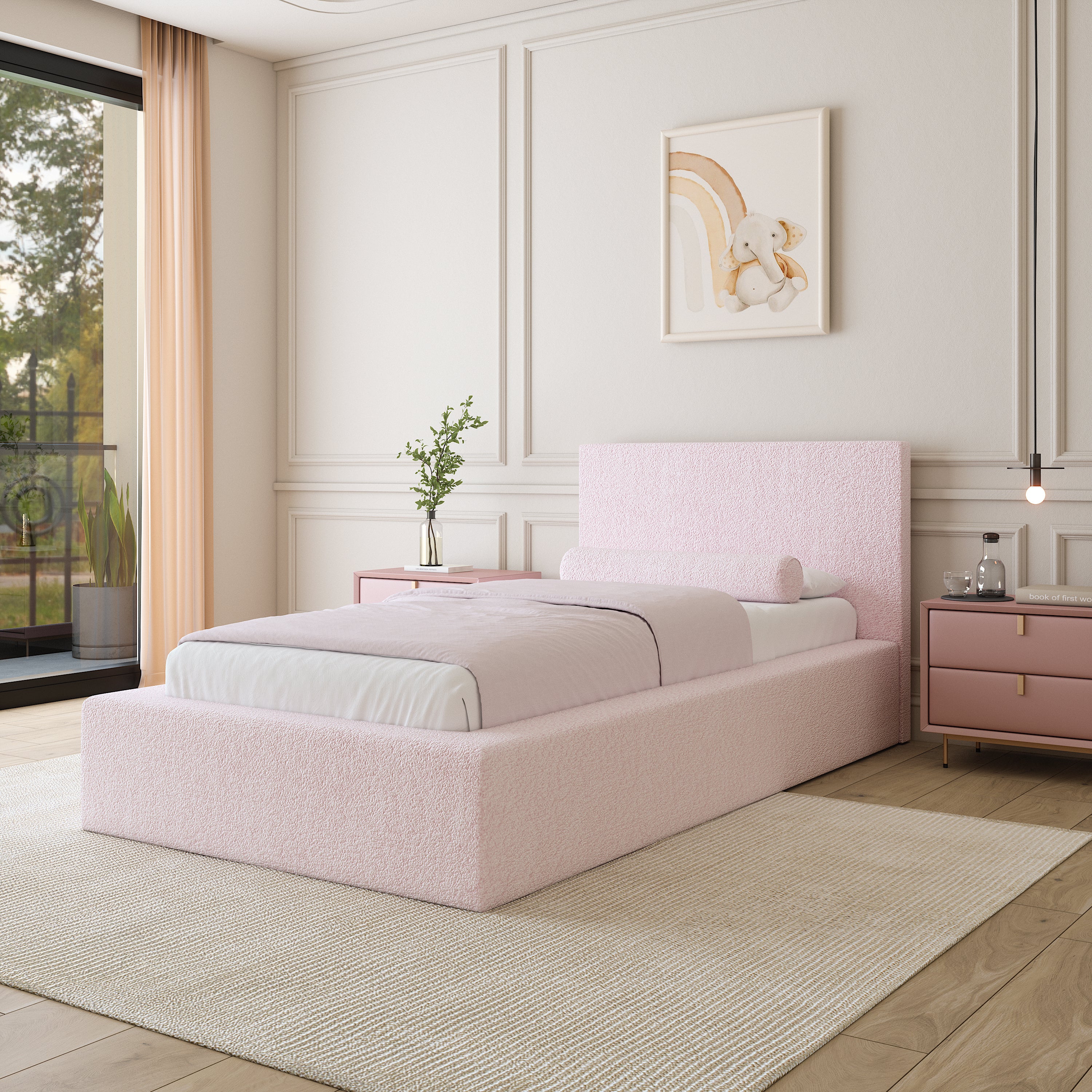 Lit de luxe Blossom Bed Frame rose pour enfants