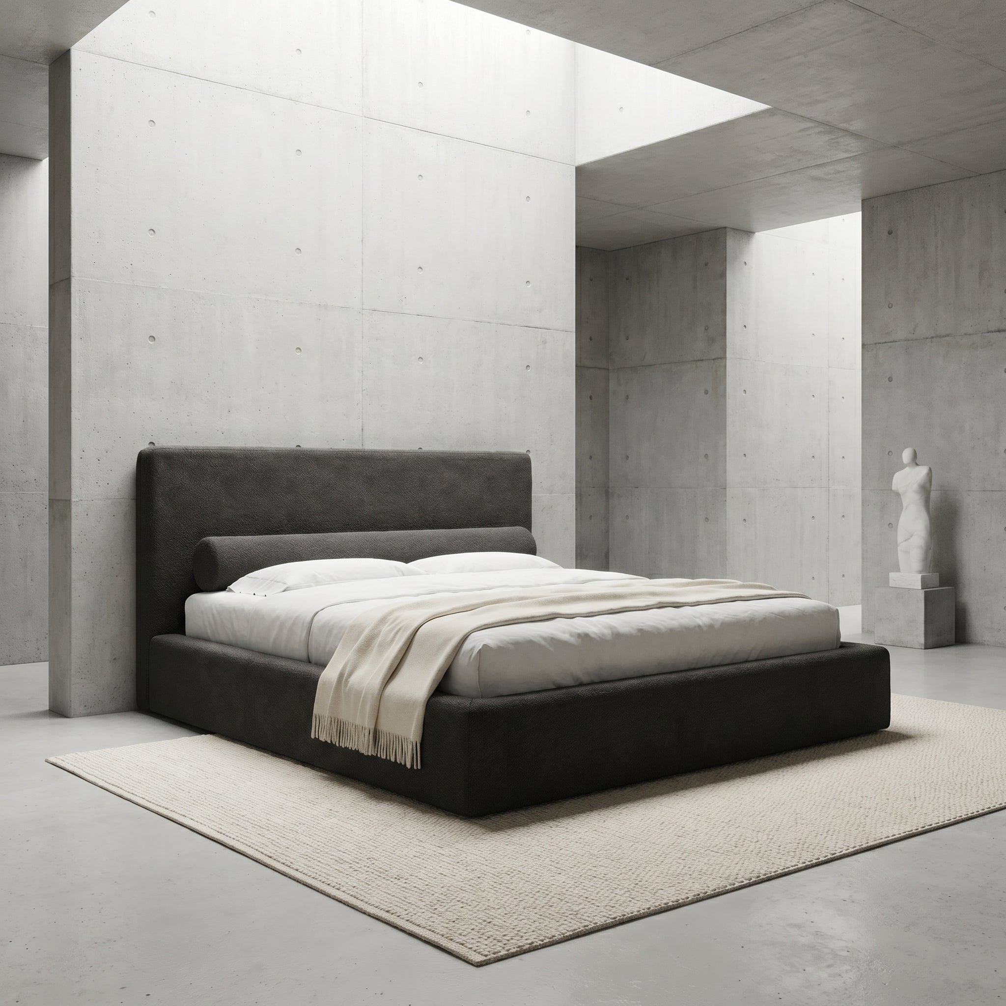 Mochi Frame King Onyx — Brutalist Concrete Alt