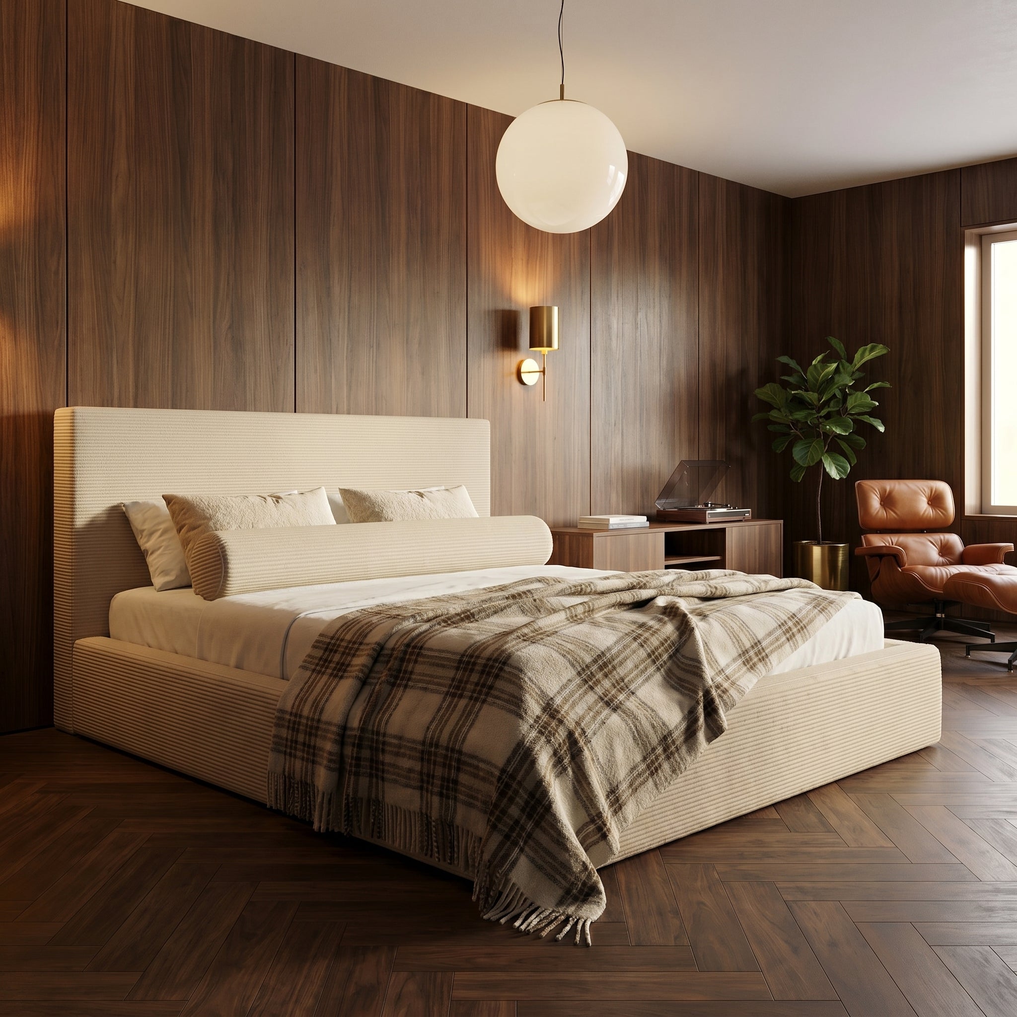 Mochi Frame King Ostra — Walnut Hotel Suite 3/4