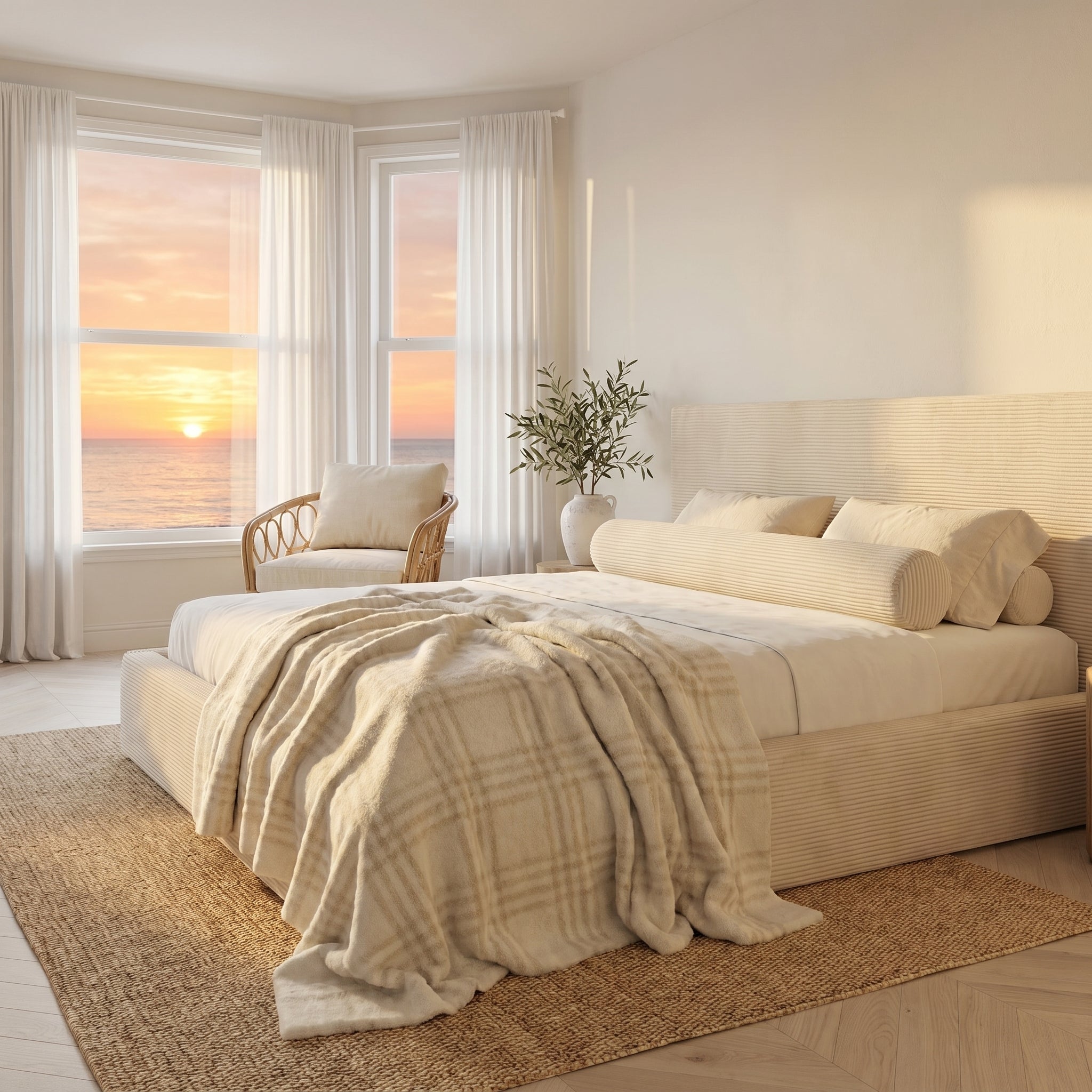Mochi Frame King Véria — Beach House Sunset 3/4